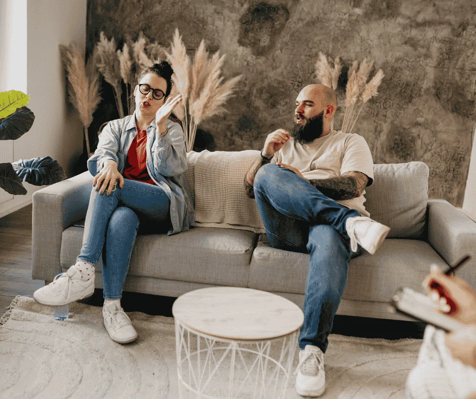 Pareja en Terapia de Pareja en Oviedo dialogando
